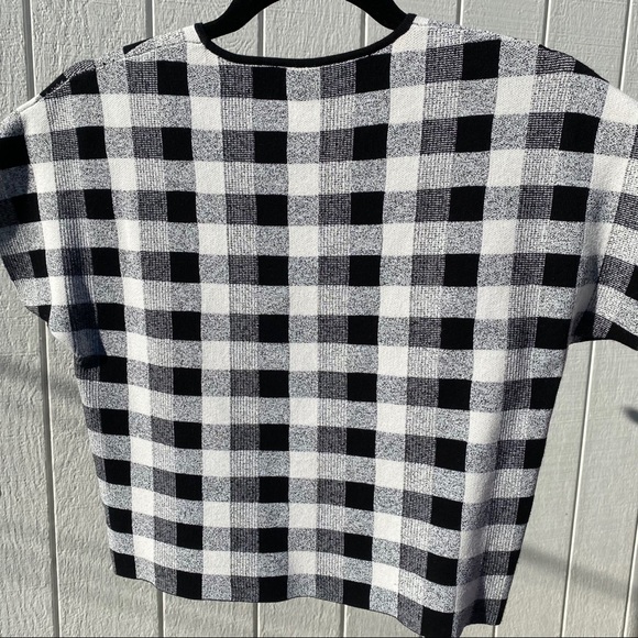 Theory Checkered Knit top, Small - Picture 7 of 13